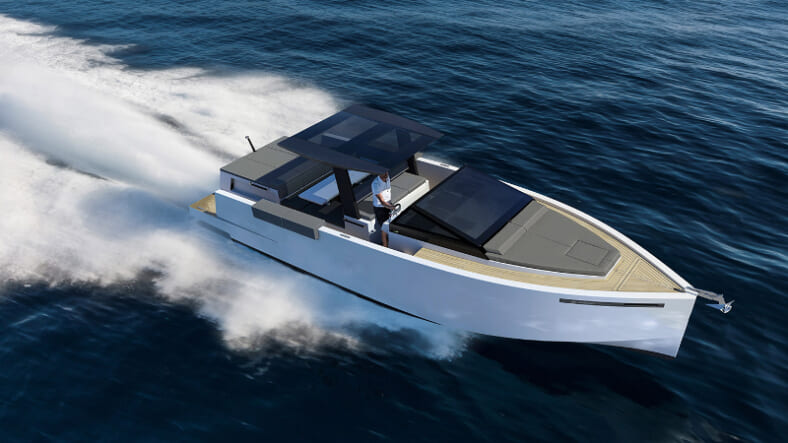 The sporty D33 comes in Open and Cruiser models (Photo: De Antonio Yachts)