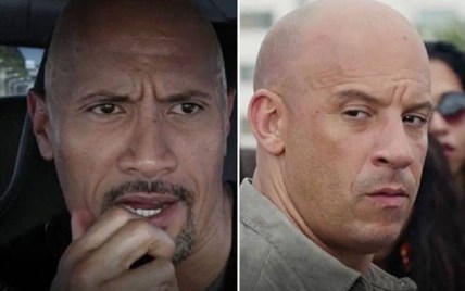 The Fate of the Furious The Rock Vin Diesel