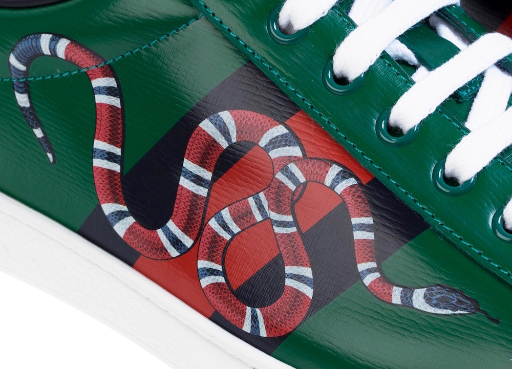 GUCCI Sneakers SCREENER GG in dark brown/ green