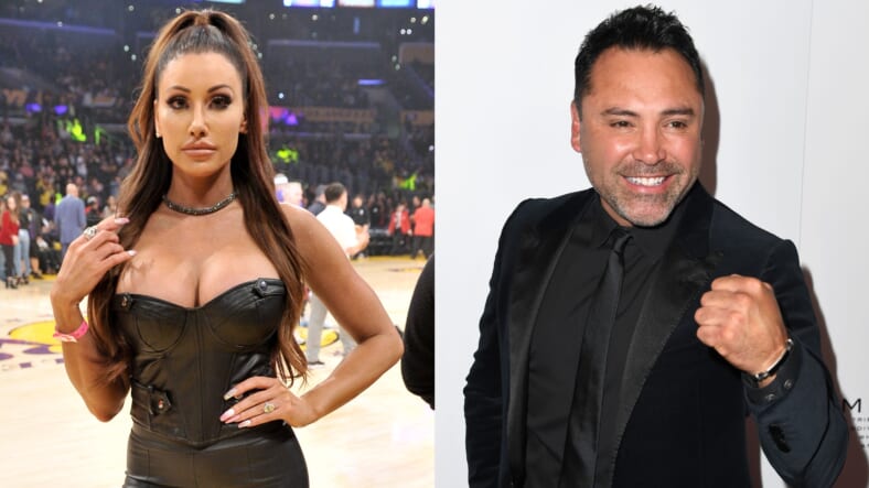 Holly Sonders Oscar de la Hoya Split Promo