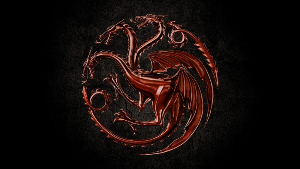 House of the Dragon symbol from HBO Max's Game of Thrones spinoff.
