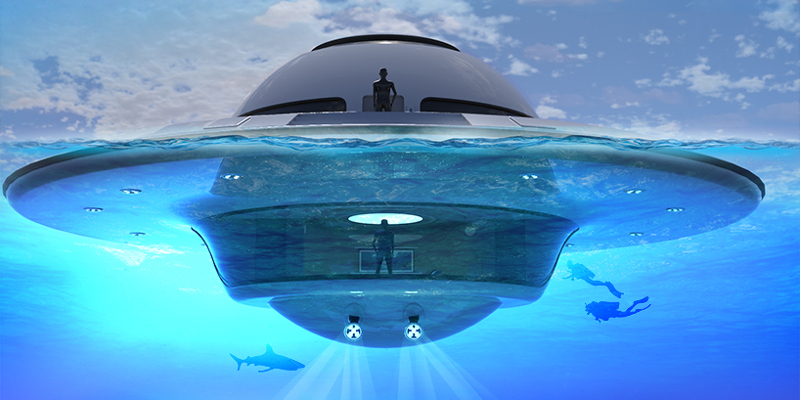 Jet Capsule UFO2 Floating Home.jpg The Unidentified Floating Object 2.0 (Photo: Jet Capsule)