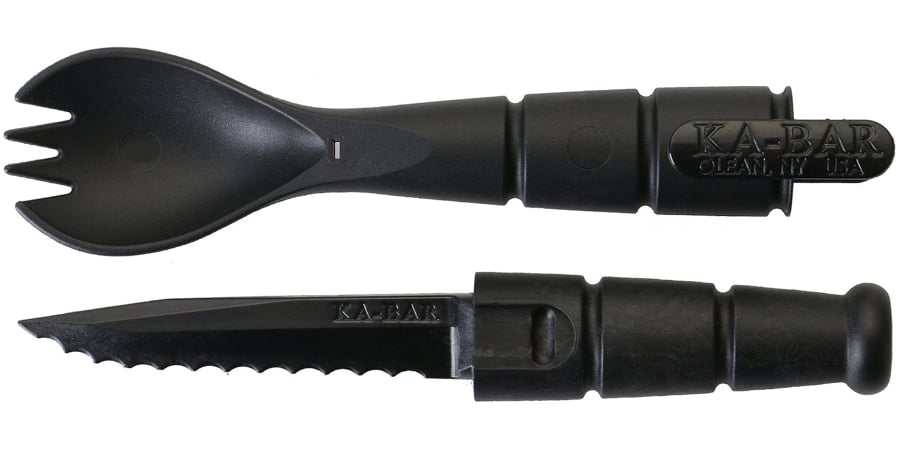 Ka-Bar Tactical Spork.jpg The tactical spork features a hidden 2 1/2-inch serrated blade (Photo: KA-BAR Knives)