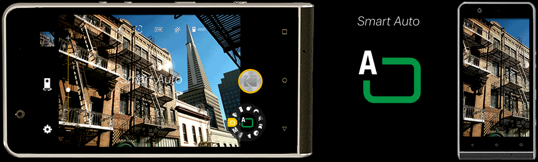 Kodak Ektra Smartphone.gif It features haptic on-screen DSLR-like controls (Photo: Eastman Kodak Company)