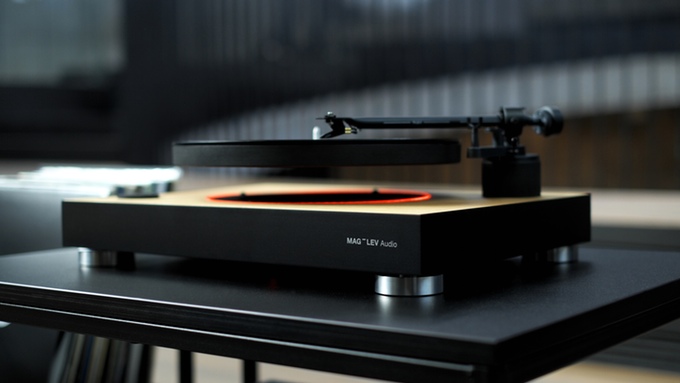 The first levitating turntable's currently funding on Kickstarter (Photo: MAG-LEV Audio)