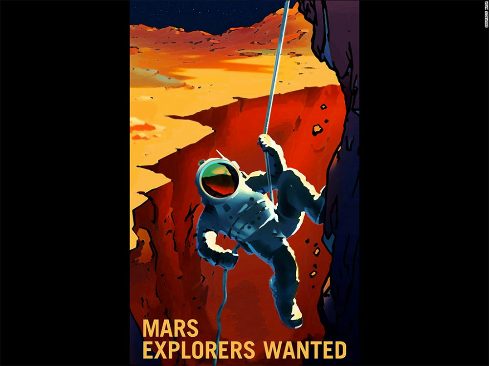 Mars Mission recruitment poster. (Image: NASA)