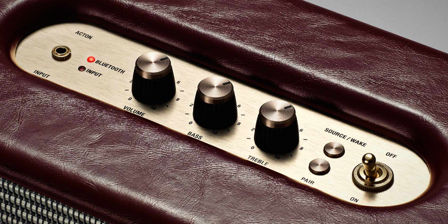 Iconic analog knobs epitomize Marshall style (Photo: Zound Industries)