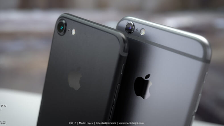 A 3D rendering of the iPhone 7 and PRO models (Photo: Martin Hajek)