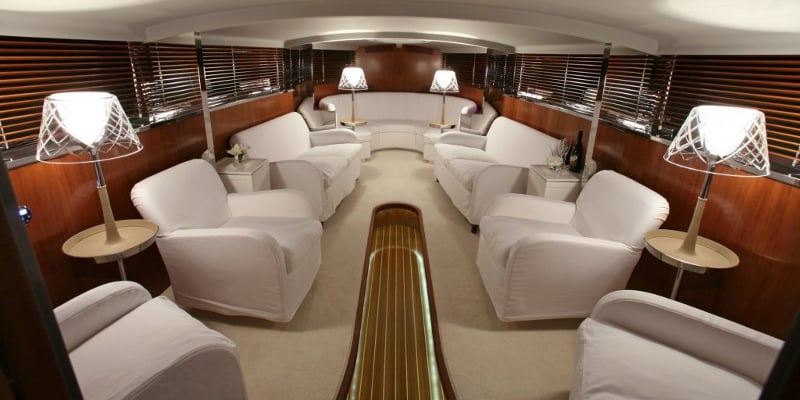 Motor Yacht A - interior limo tender.jpg Inside the limo tender (Photo: y.co)