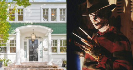 Nightmare on Elm Street House in Los Angeles, CA and Robert Englund as Freddy Krueger