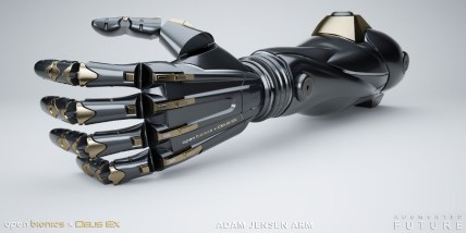 Open Bionics' "Deus Ex" Adam Jensen arm (Photo: Augmented Future)
