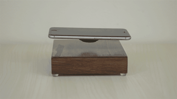 OvRcharge levitating wireless phone charger.gif Mesmerizing, ain't it? (Photo: AR Designs)