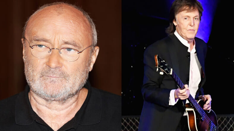 Phil Collins and Paul McCartney Getty