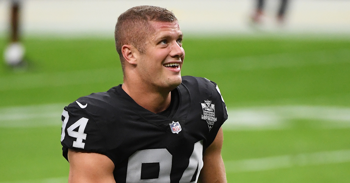 raiders-de-carl-nassib-GettyImages-1285835224 Las Vegas Raiders DE Carl Nassib
