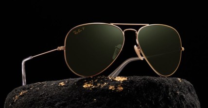 Ray Ban Aviator Solid Gold Promo