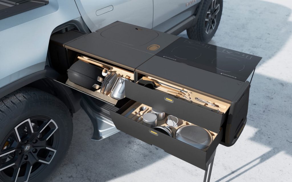 Rivian R1T x Snow Peak Camping Kitchen (1)