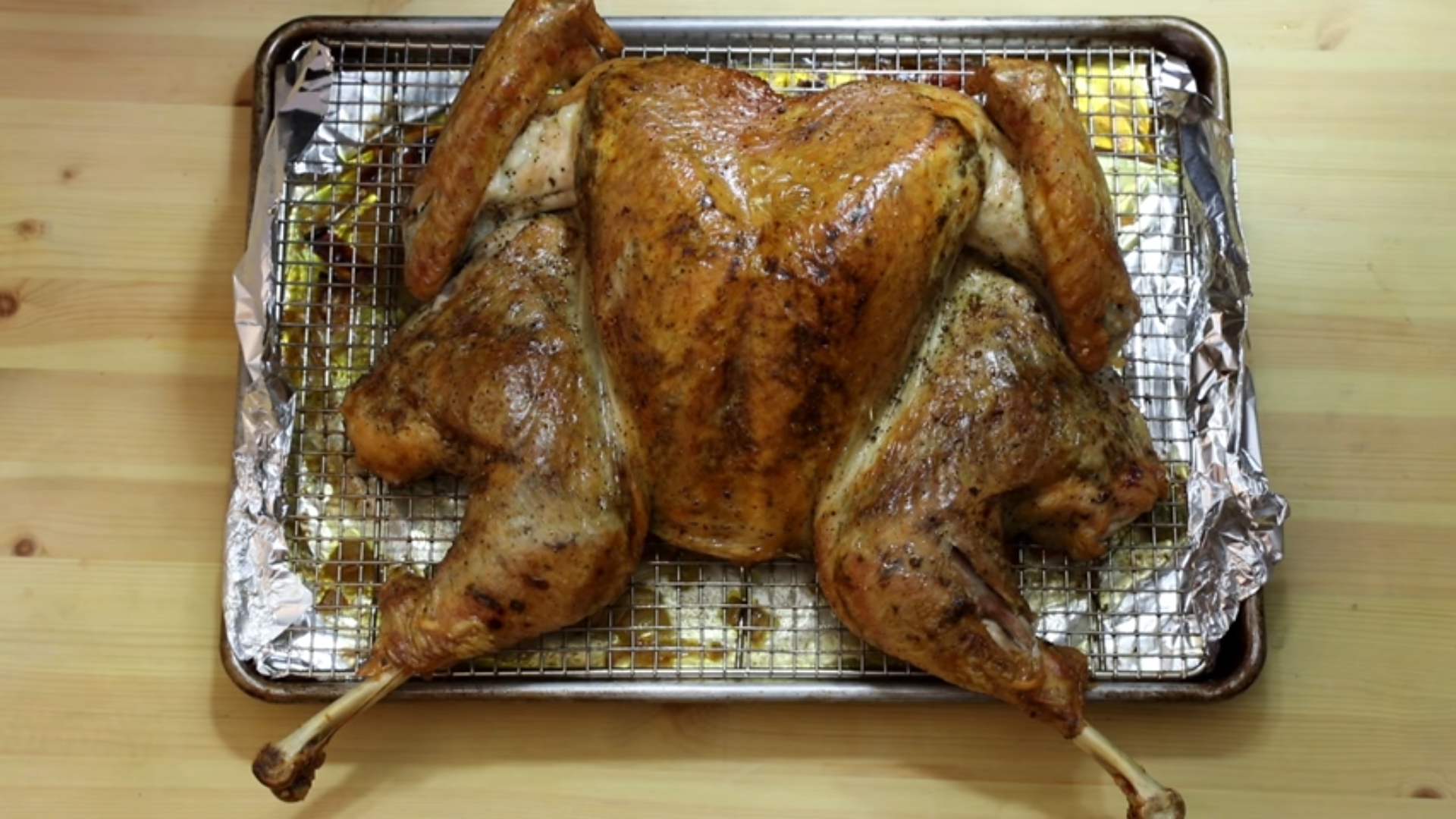 Spatchcocked Turkey [YouTube/Serious Eats]