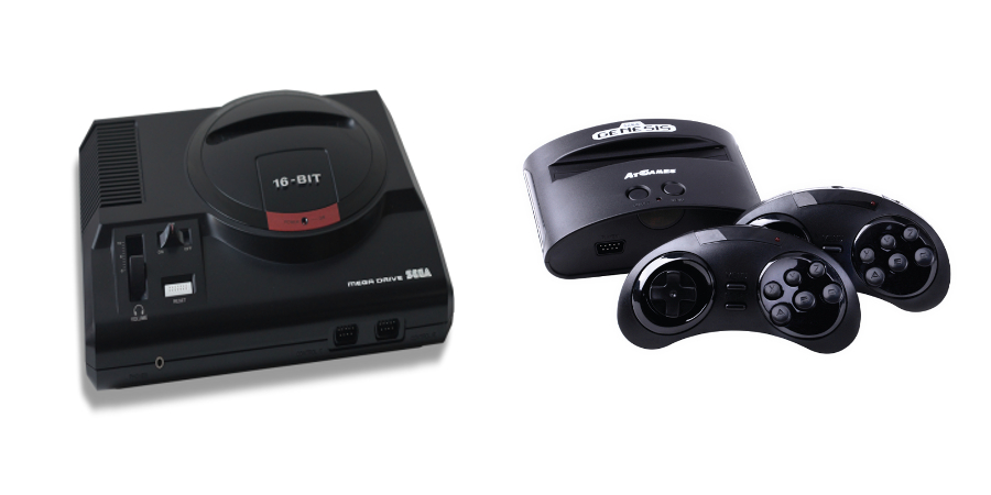 A more classic and the mini version of Sega Genesis (Photo: Tectoy