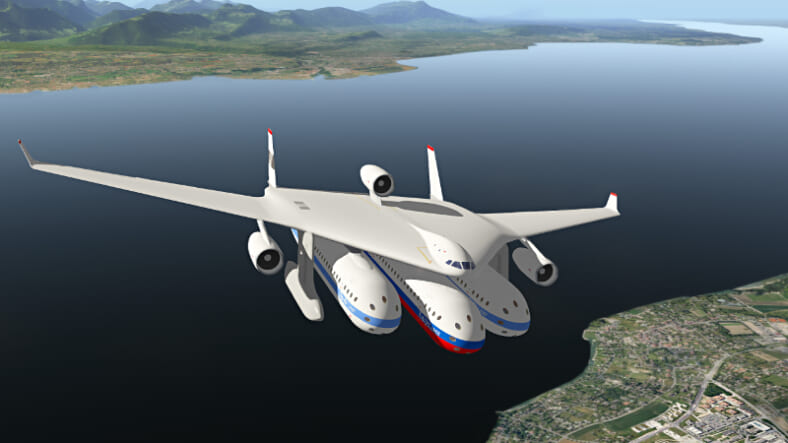 The Clip-Air concept could revolutionize air transport (Photo: EPFL ENAC IA LIV)