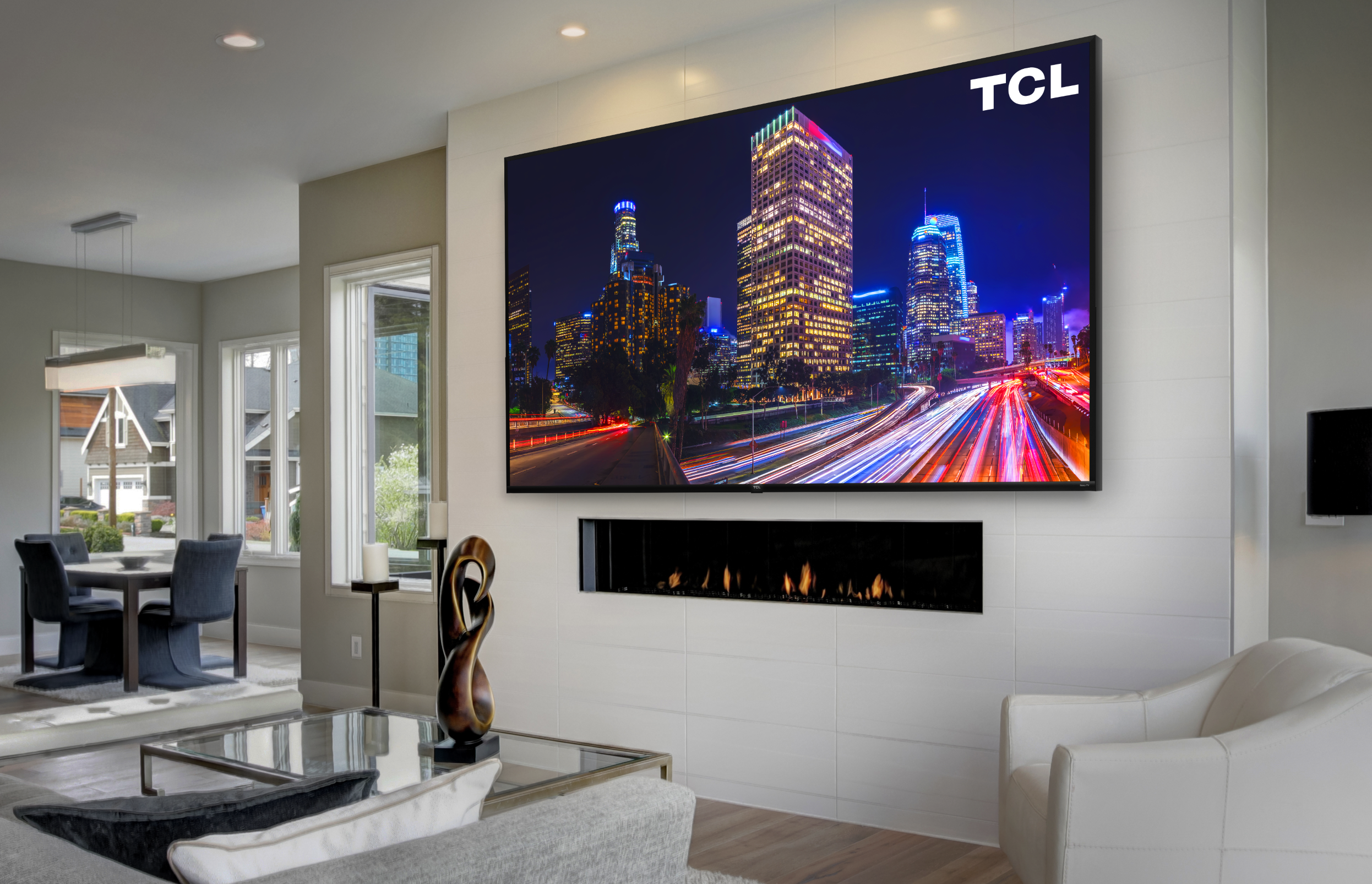 Телевизор qled 85. ТСЛ телевизор смарт ТВ. TCL 85 дюймов. Телевизор ТСЛ 85 дюймов.