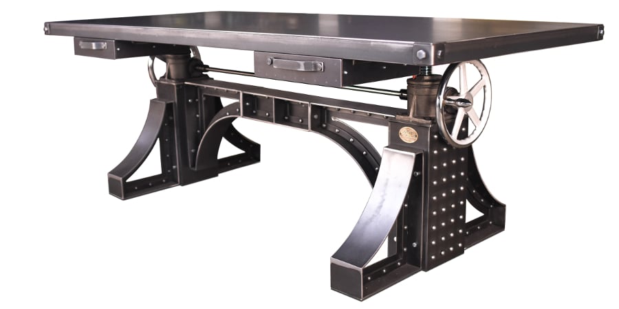 Vintage Industrial Bronx Crank Desk.jpg The sturdy Bronx Crank Desk (Photo: Vintage Industrial)
