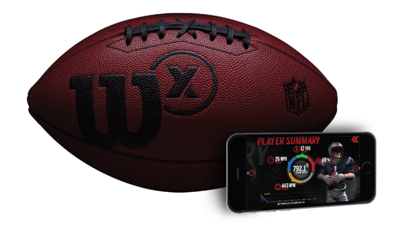 The Wilson X Connected Football launches 9/8 for $200 (Photo: Wilson Sporting Goods)