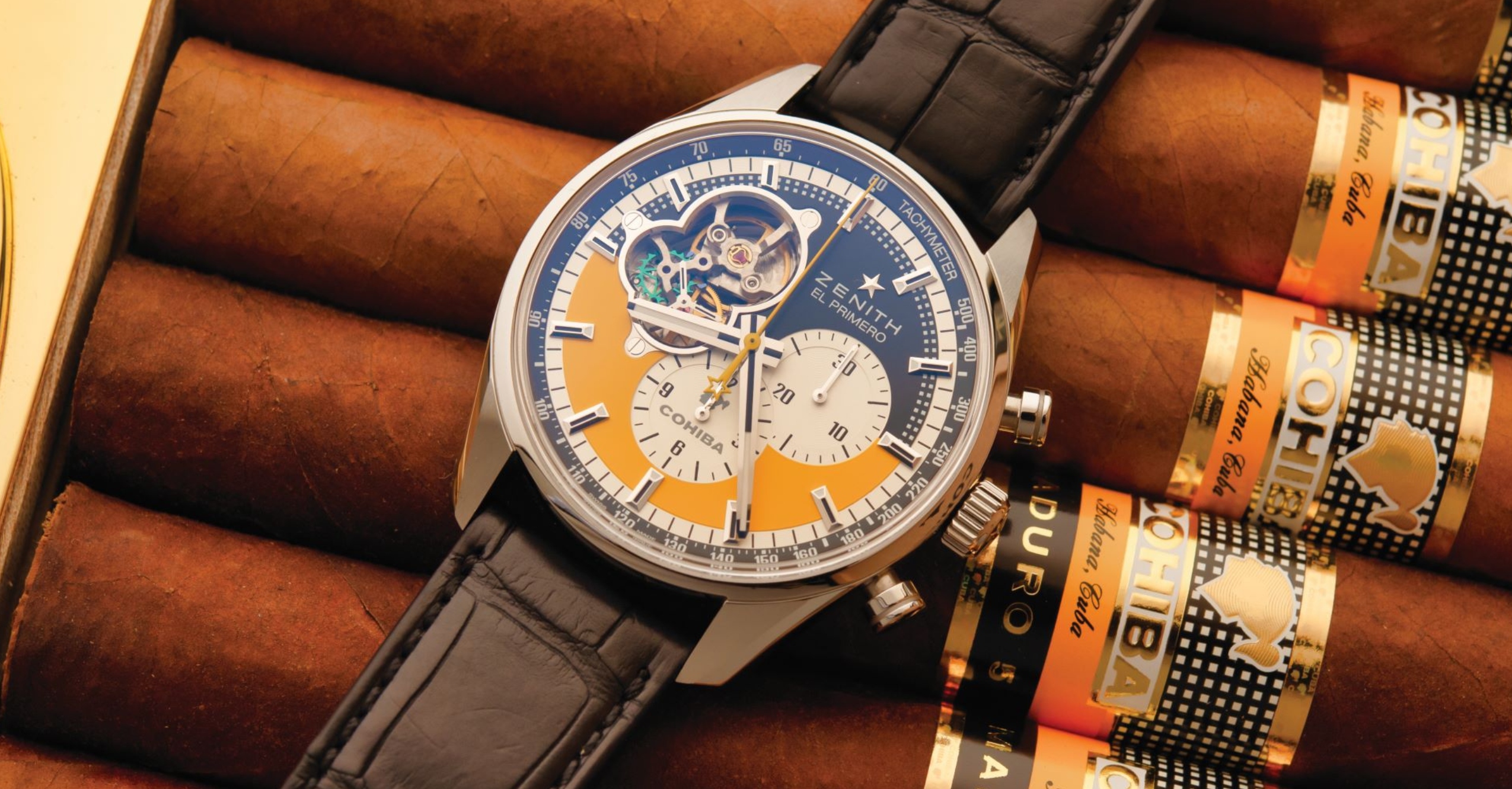 Zenith Chronomaster Open 55th Anniversary Cohiba Promo