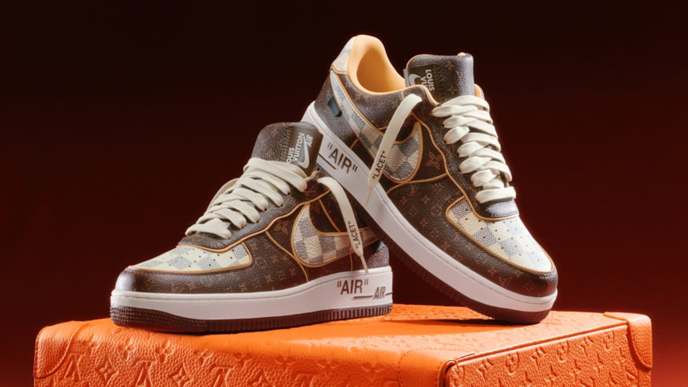 Nike x Louis Vuitton Air force 1 Mid by Virgil Abloh Sail / Multi Mid Top  Sneakers - Sneak in Peace