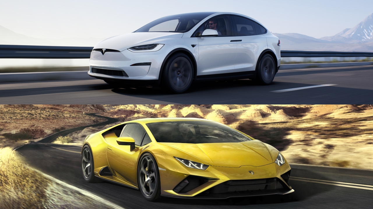 Watch A Tesla Model X SUV Smoke A Lamborghini Huracan In A Drag Race - Maxim