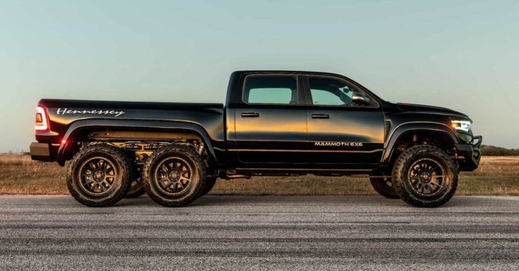 Hennessey Mammoth 6x6 Ram TRX Promo Hennessey Performance Is Making A 6x6 Electric GT Called 'Project