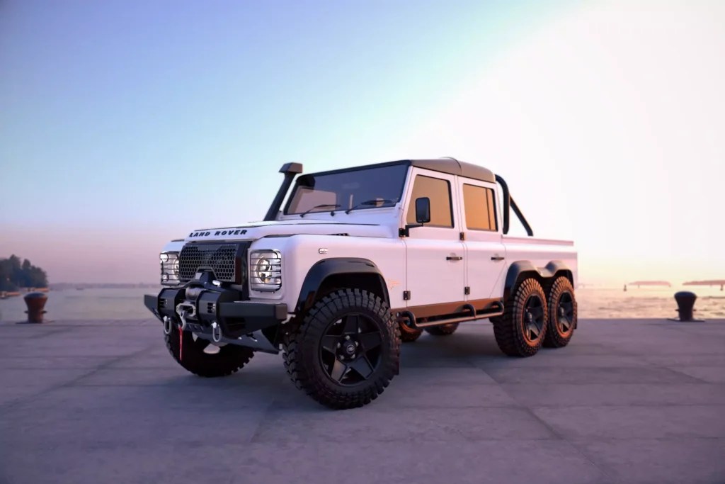 Behold The 'White Rhino' Land Rover Defender 6x6 - Maxim