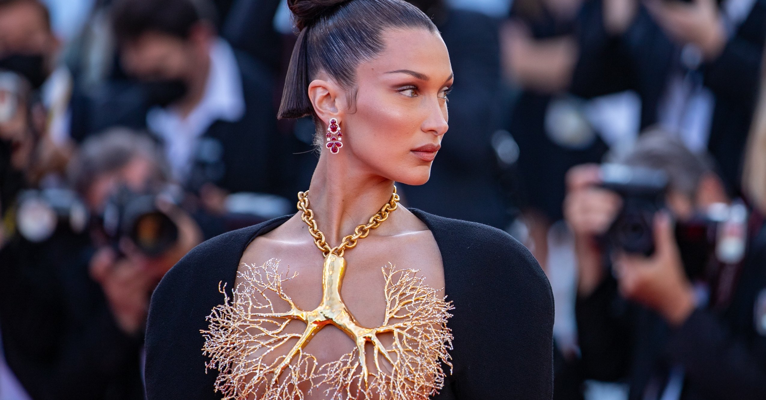 Bella Hadid Kicks Off Spooky Season With Sultry Selfies - Maxim