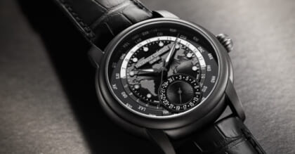 Frederique Constant Gets Dark With All-Black Worldtimer Watch