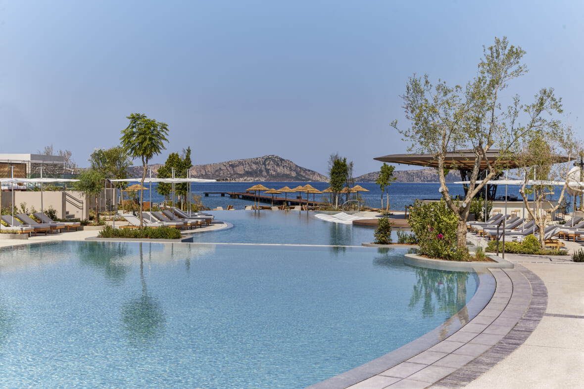 W Costa Navarino Wet Deck Day Check Into Greece'S Coolest New Coastal Hotel