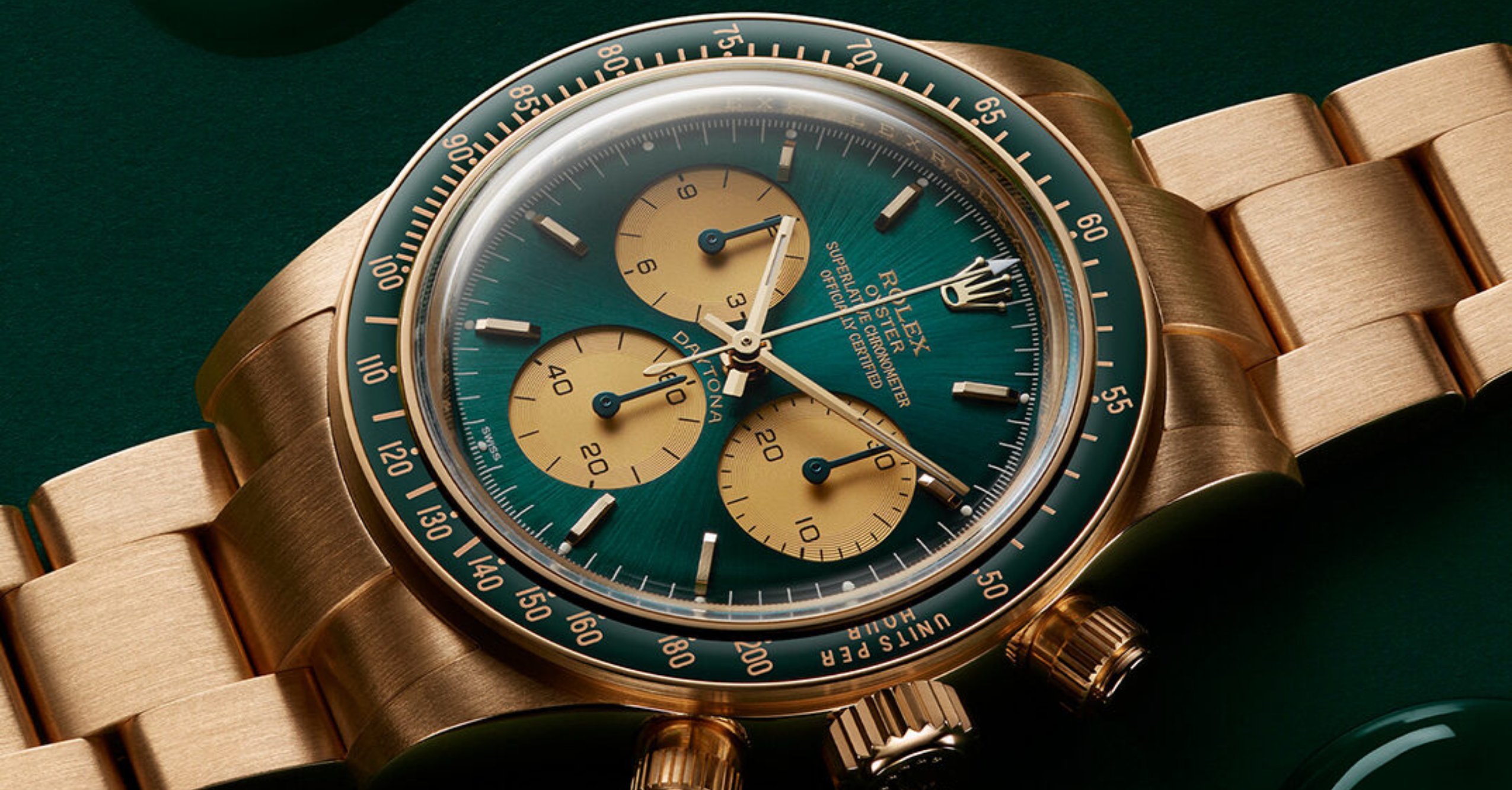 This Custom Rolex Daytona Is A Grail-Worthy Green & Gold Beauty