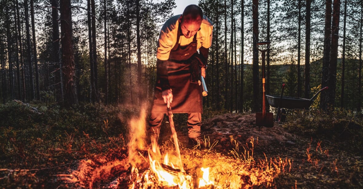 Stars Du Nord Promo Michelin-Starred Chefs Serve Rustic 9-Course Tasting Menu Under Sweden'S Northern
