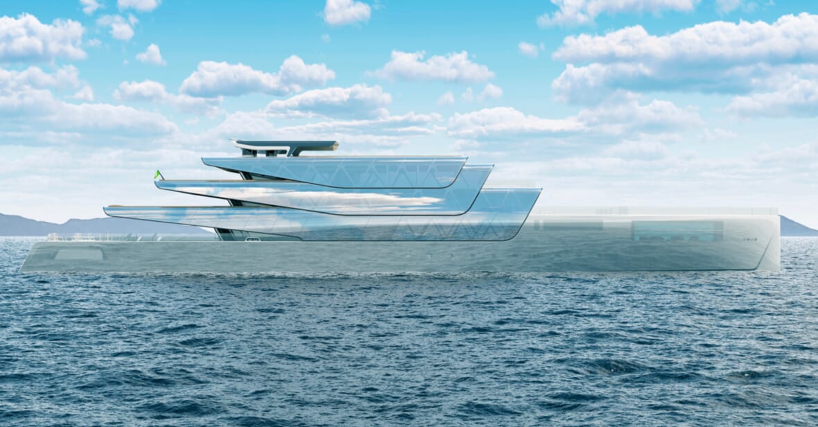 Jozeph Forakis Promo World'S First 3D-Printed Superyacht Uses Mirrors To Appear 'Invisible' On