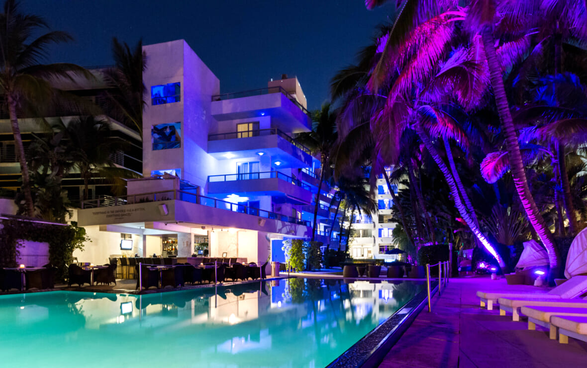 Poolnighttime This Landmark Miami Art Deco Hotel Just Got A Multimillion-Dollar
