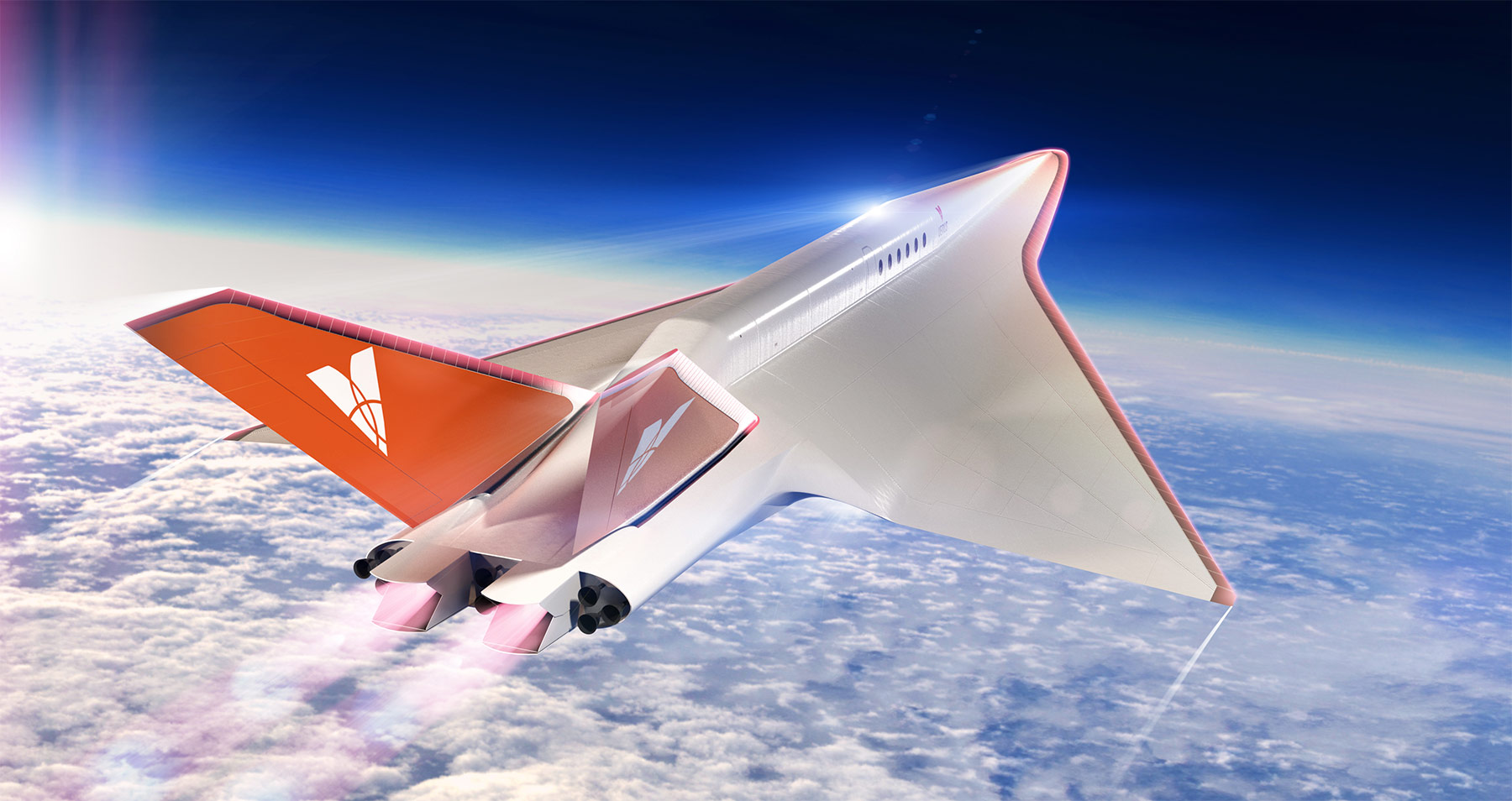 Jet bisnis supersonik Stargazer terbang dengan kecepatan 9 kali kecepatan suara