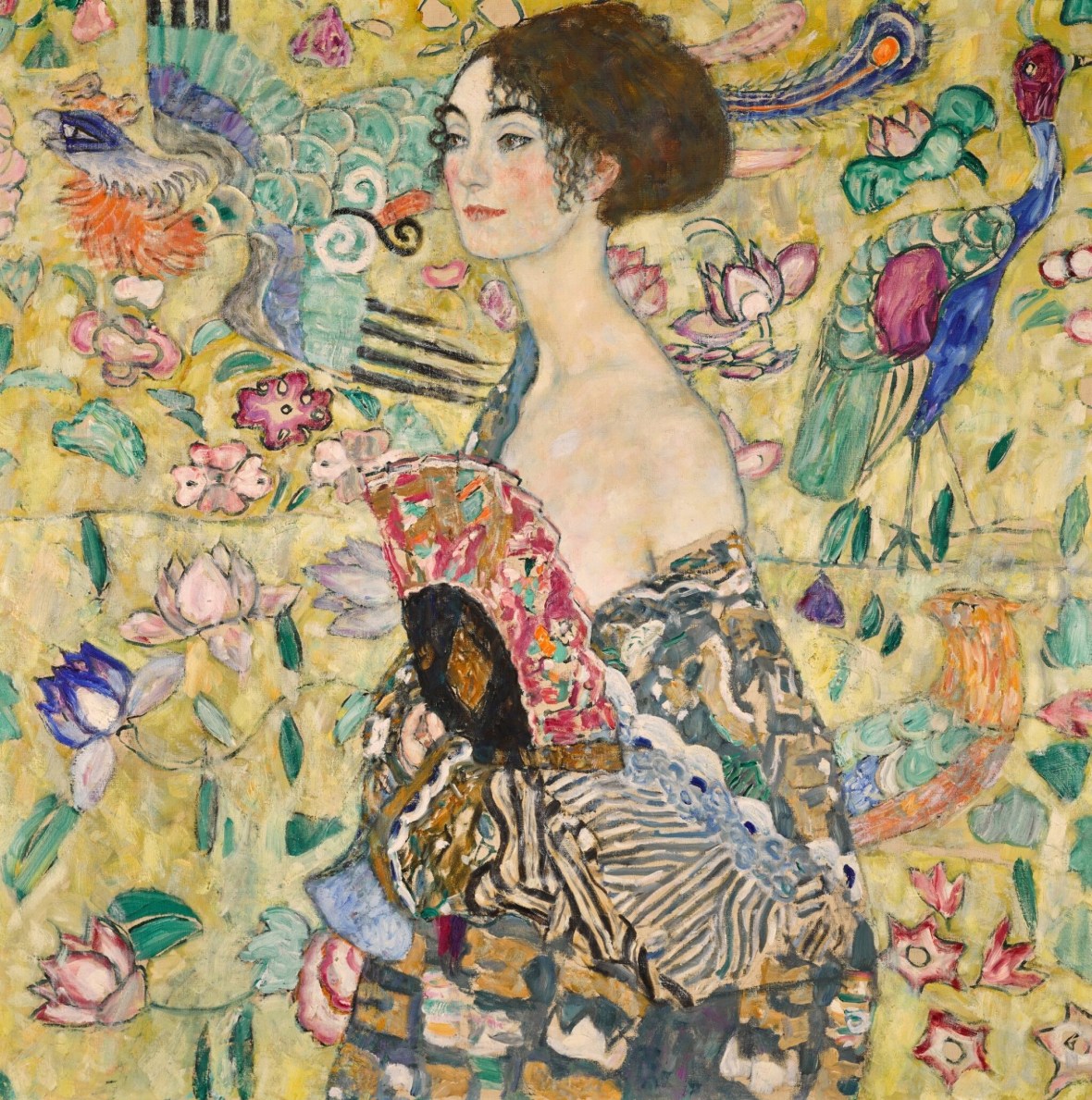 Gustav Klimt Lady With A Fan This Gustav Klimt Painting Is The Most Expensive Artwork Ever