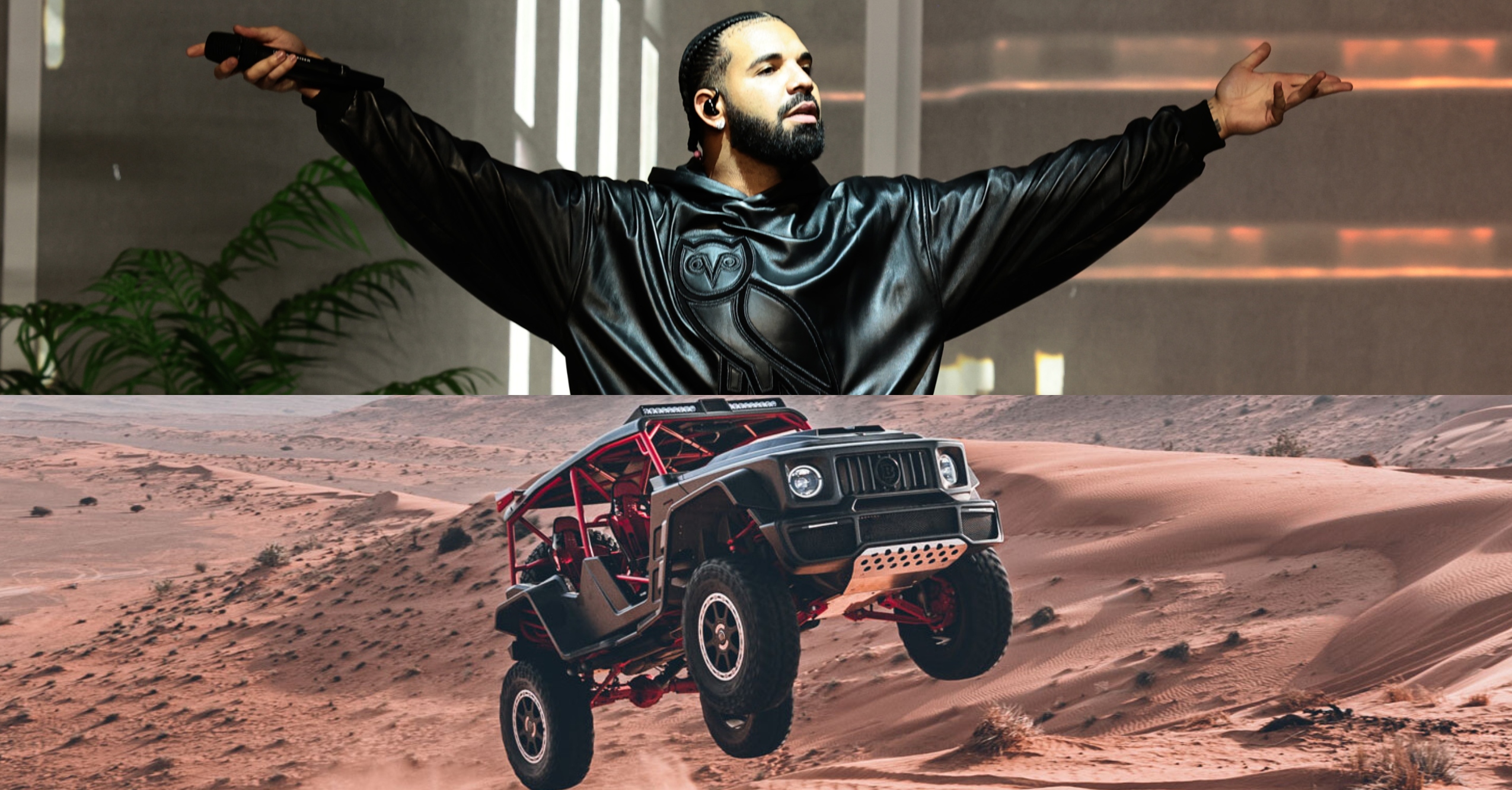 Drake Brabus Crawler 2023 Promo Drake Debuts Wild Brabus Crawler Dune Buggy