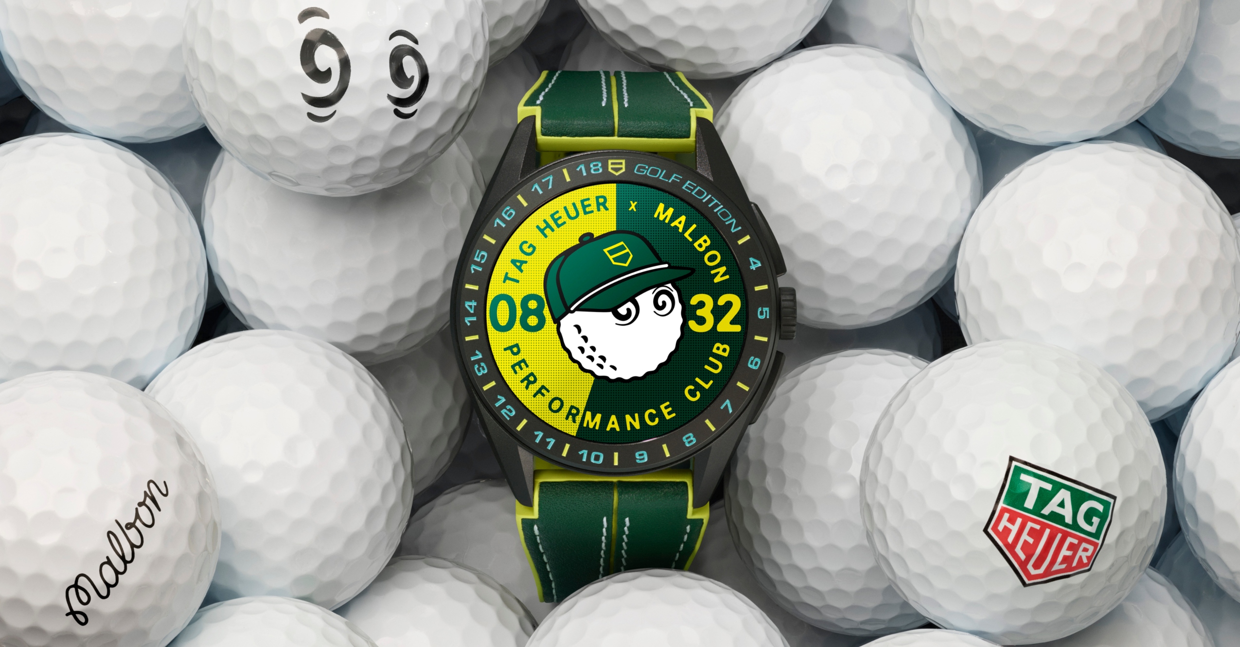 Tee Time: TAG Heuer + Malbon Golf Collab On Colorful Connected Watch For Golfers