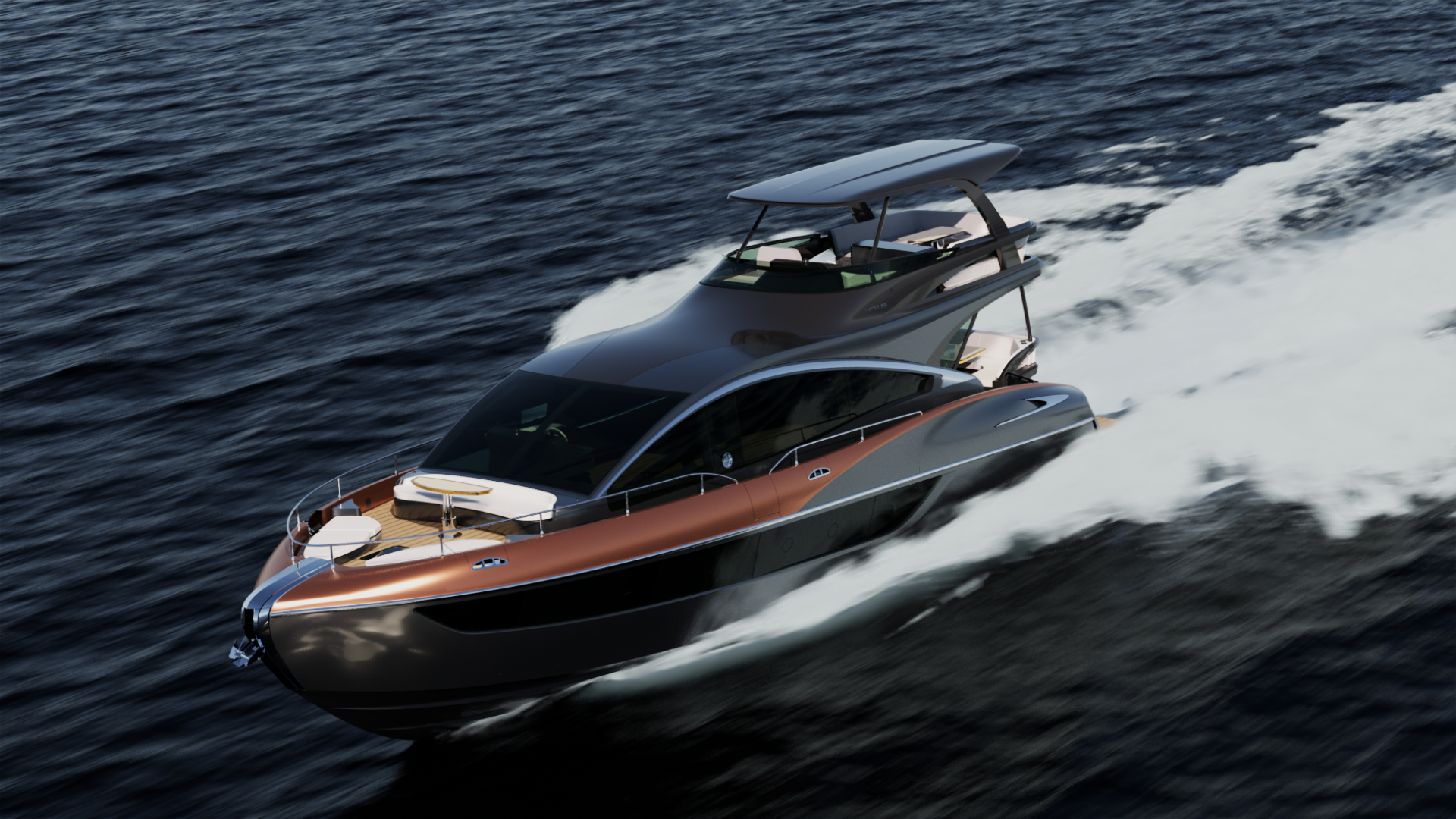 The Lexus Luxury Yacht Boasts A BBQ Grill &amp; Expanded Swimming Platform