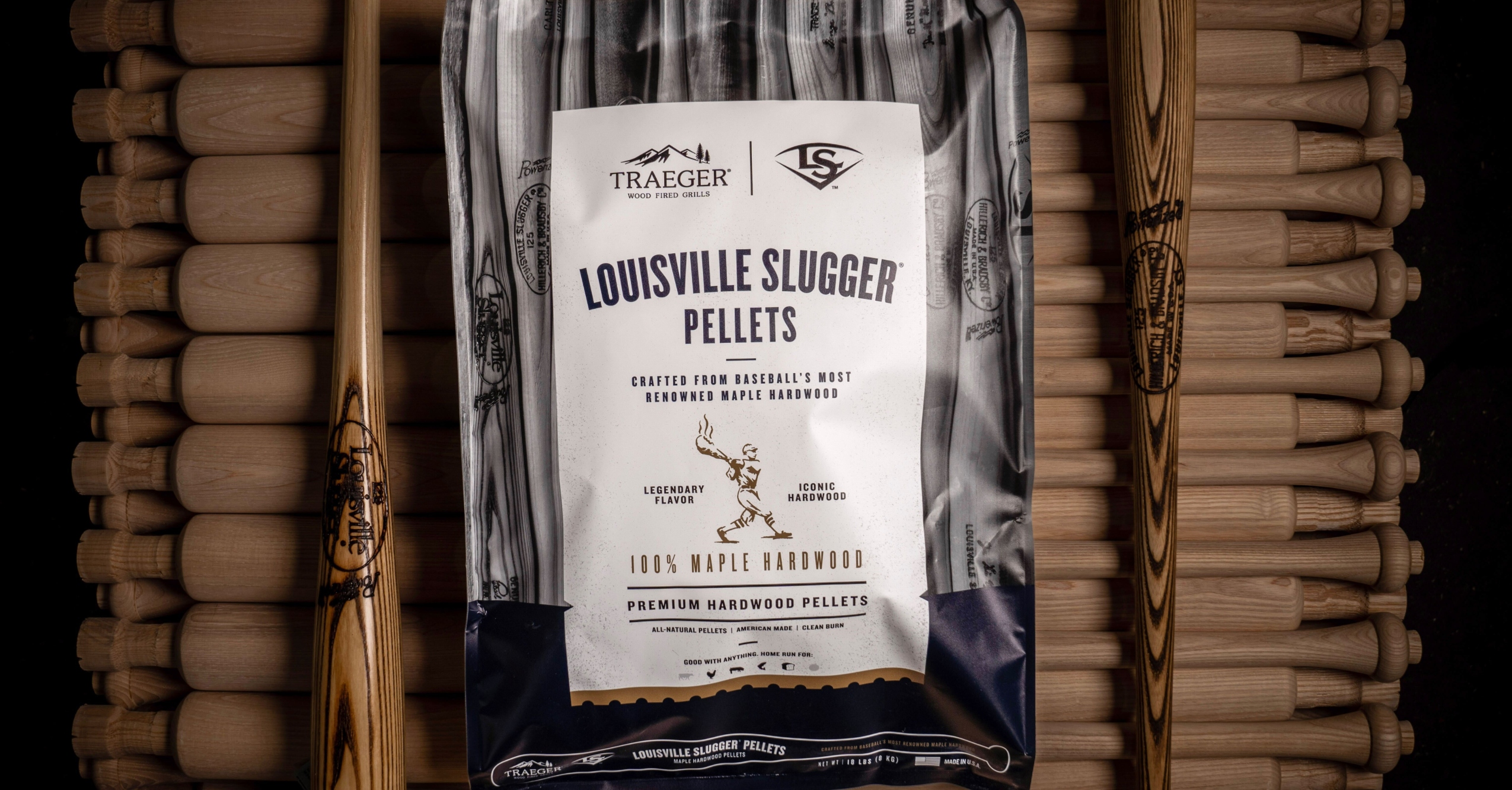 Traeger Grills &amp; Louisville Slugger Launch Limited Edition Wood Pellets Made From MLB Bats