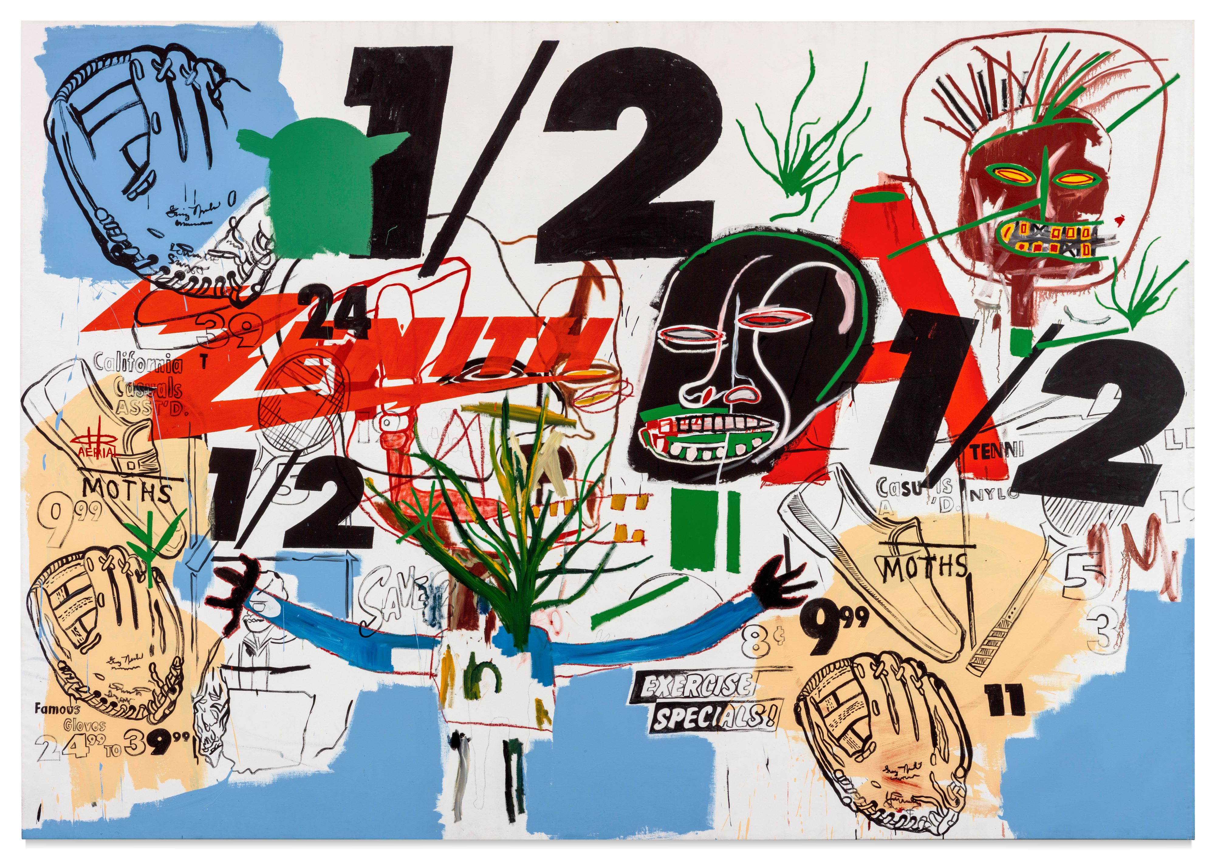 This Andy Warhol x Jean-Michel Basquiat Collaborative Painting Will ...