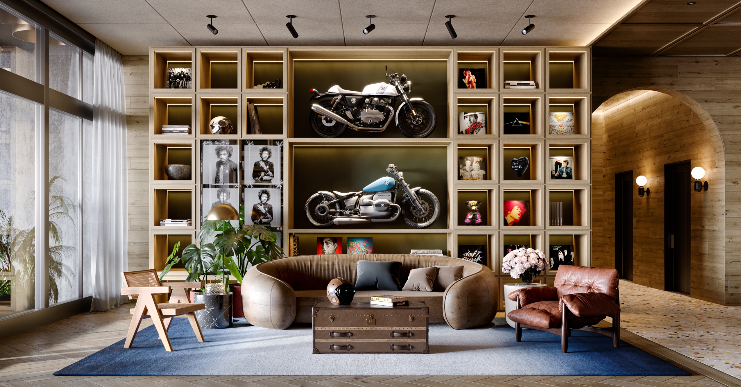 This Condo Complex Will Feature Retro Motorcycles Among Its Stylish Decor
