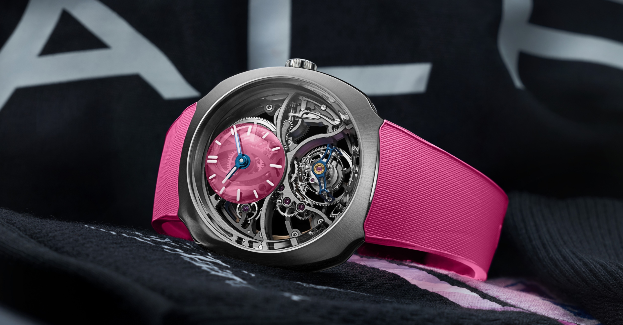H. Moser Goes Full-Throttle With Pink Formula 1 Skeleton Watch