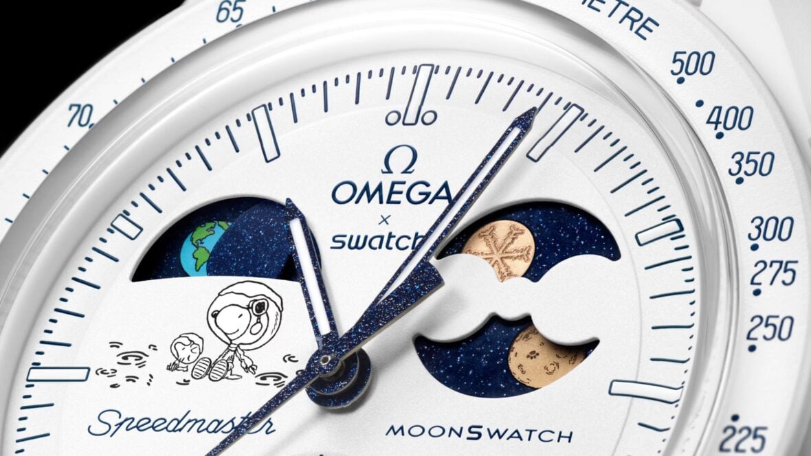 This Icy ‘Cold Moon’ Timepiece Is The Latest Omega x Swatch MoonSwatch