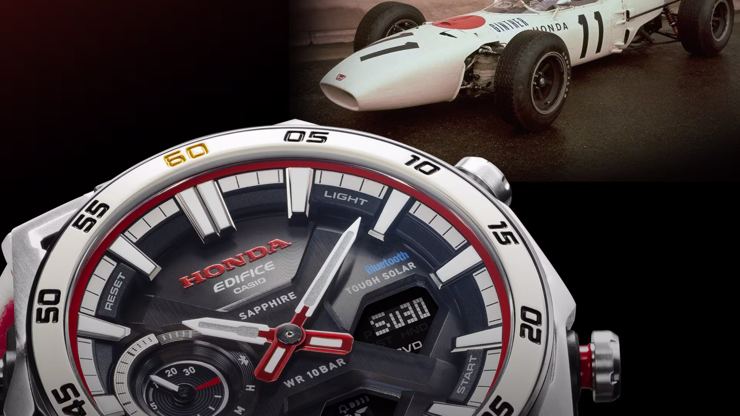 CASIO EDIFICE Honda Racing 腕時計 This Casio Edifice Watch Honors Honda's First Formula 1 Win - Maxim