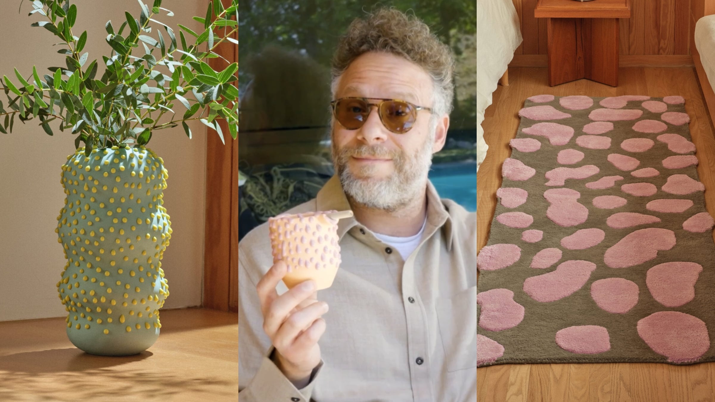 Seth Rogen rozšiřuje své designové kolekce: Nové vázy, květináče a další kúsky do domácnosti